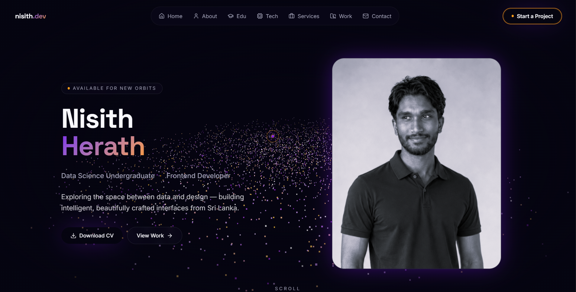 This Portfolio - Design + Build project showcasing TanStack, R3F, GSAP